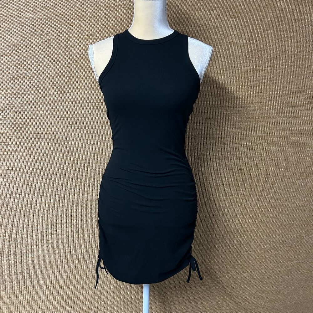Alphalete Dress Womens Small Black Ribbed
